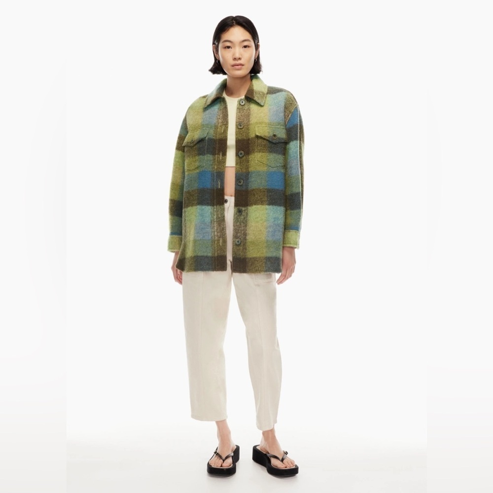 Wilfred free ganna shirt size xs plaid print